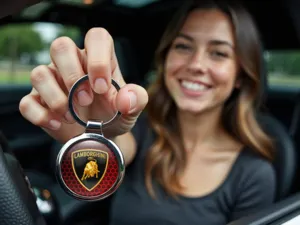 Lamborghini Porte-clés Sécurité Alliage Renforcé Durable